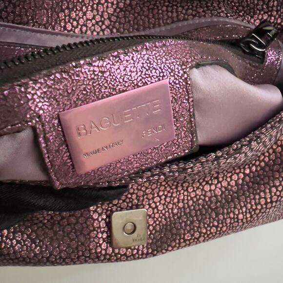 Fendi Metallic Purple Baguette - Picture 2 of 8